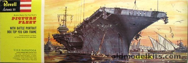 Revell 1/542 USS Saratoga CV-60, H385-400 plastic model kit